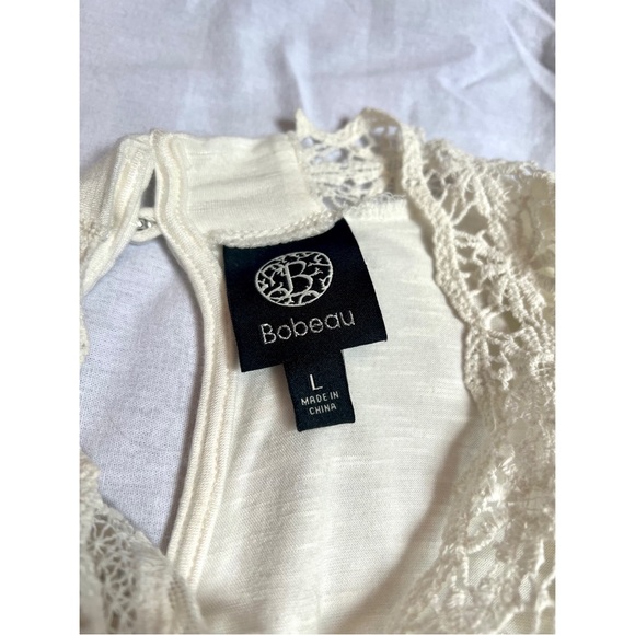 Bobeau Large Boho Ivory Tank Top - Picture 4 of 5